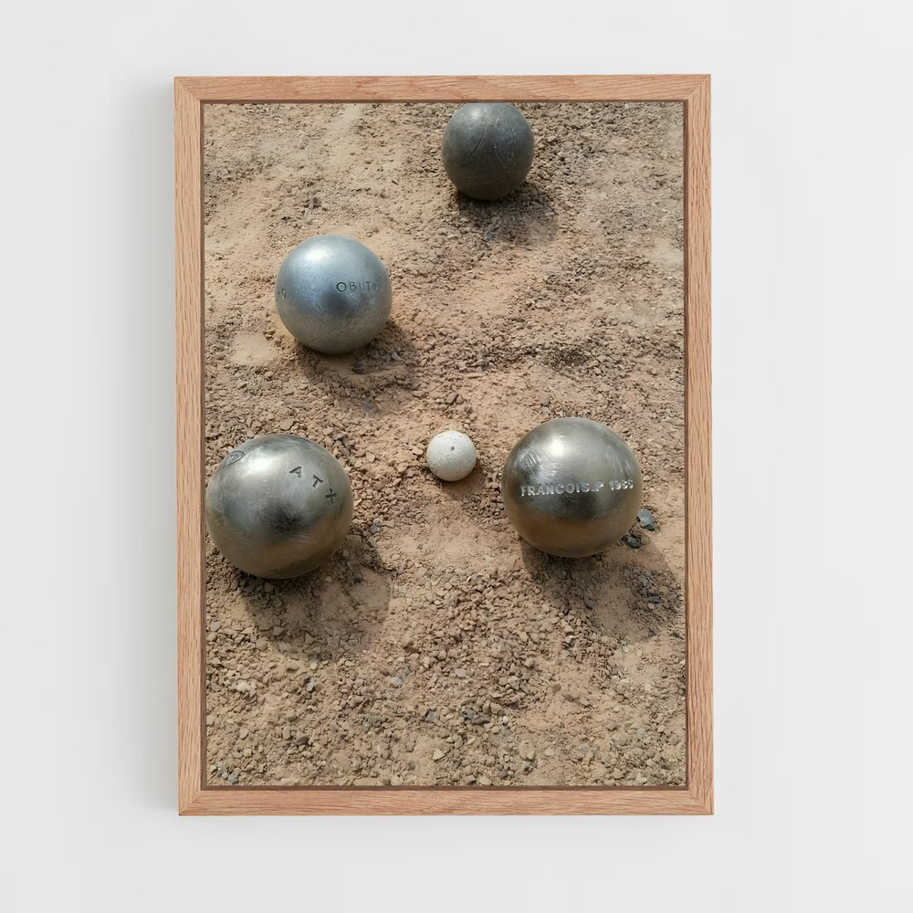Poster Boules de Fer – affiche Pétanque (vue 4)